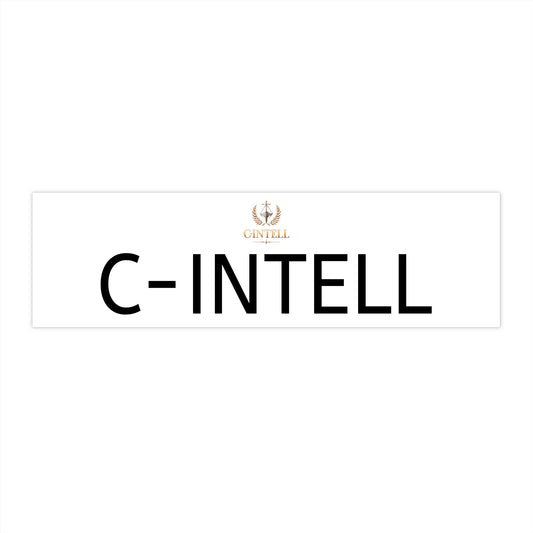C-INTELL Bumper Stickers - Bold & Eye-Catching Car Decals for Personal Expression